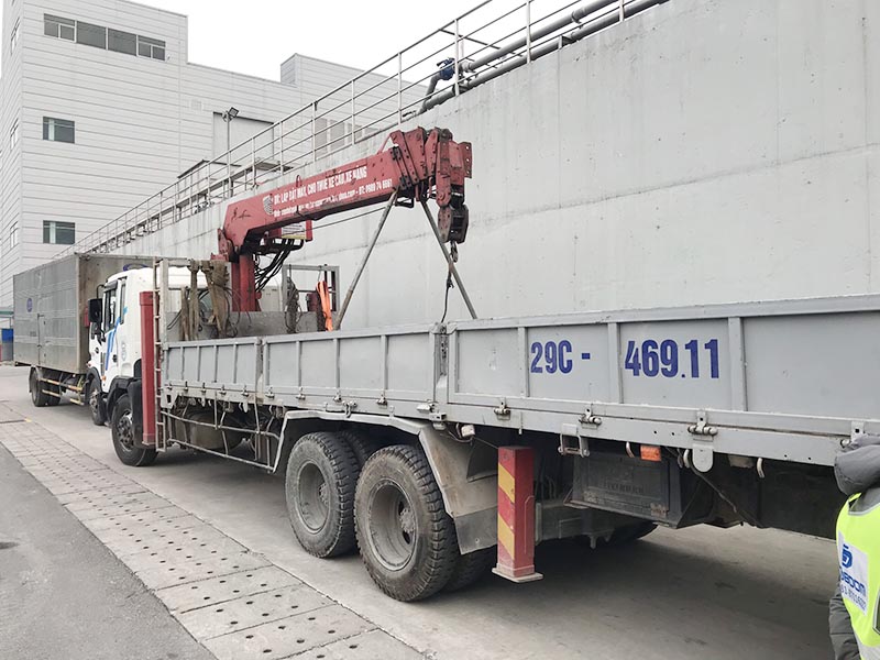 xe cẩu thùng 15 tấn
