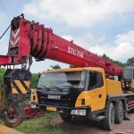Xe cẩu bánh lốp 75 tấn SANY STC750