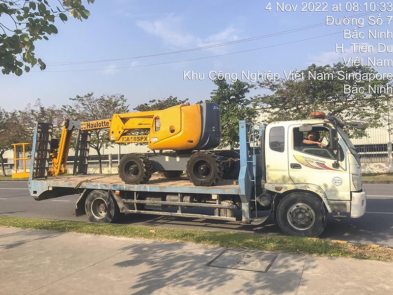 cho thuê xe nâng người boomlift tại Bắc Ninh