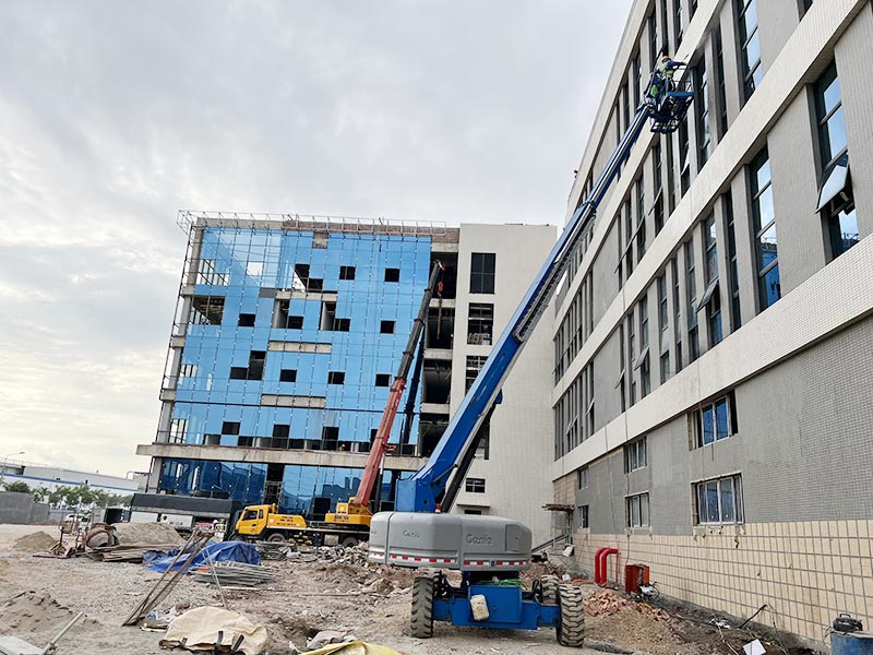 xe nâng người cần thẳng 20 mét làm việc hãng Genie