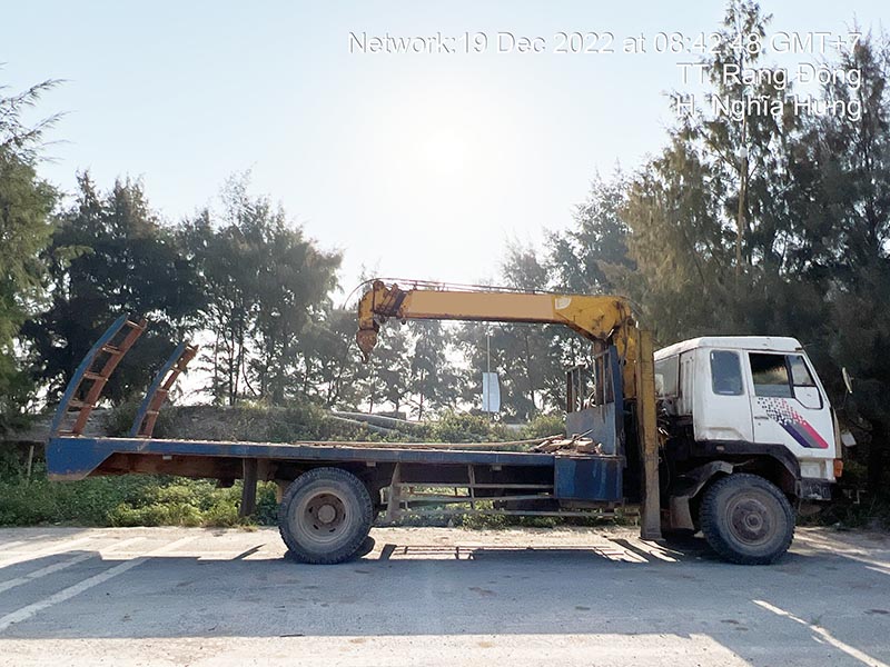 xe nâng đầu gắn cần cẩu tự hành