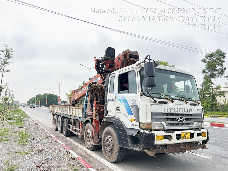 Xe cẩu thùng 25 tấn Kanglim