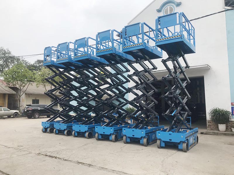 xe nâng người cắt kéo 16m Sinoboom