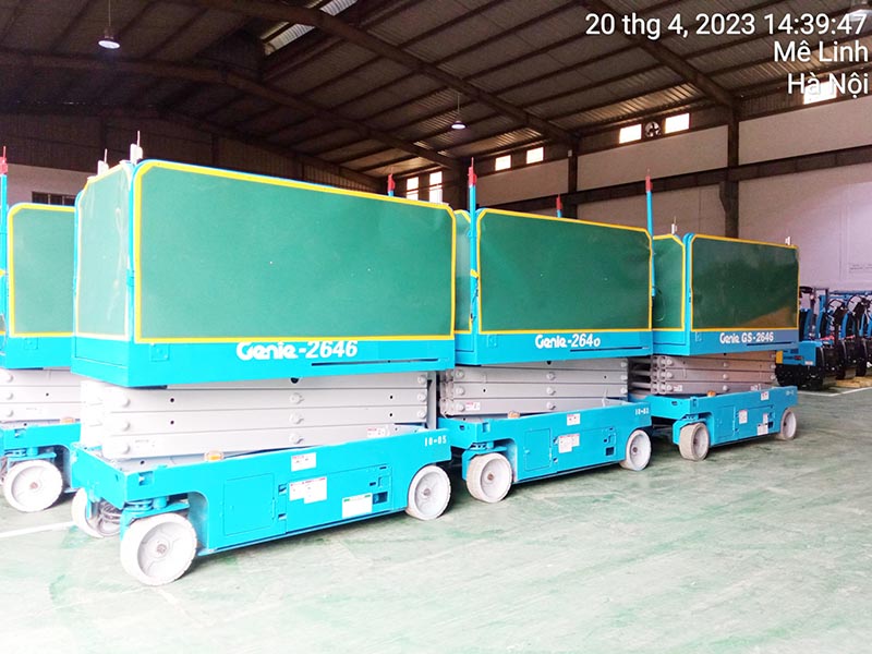 kho máy xe nâng người của MC Industries