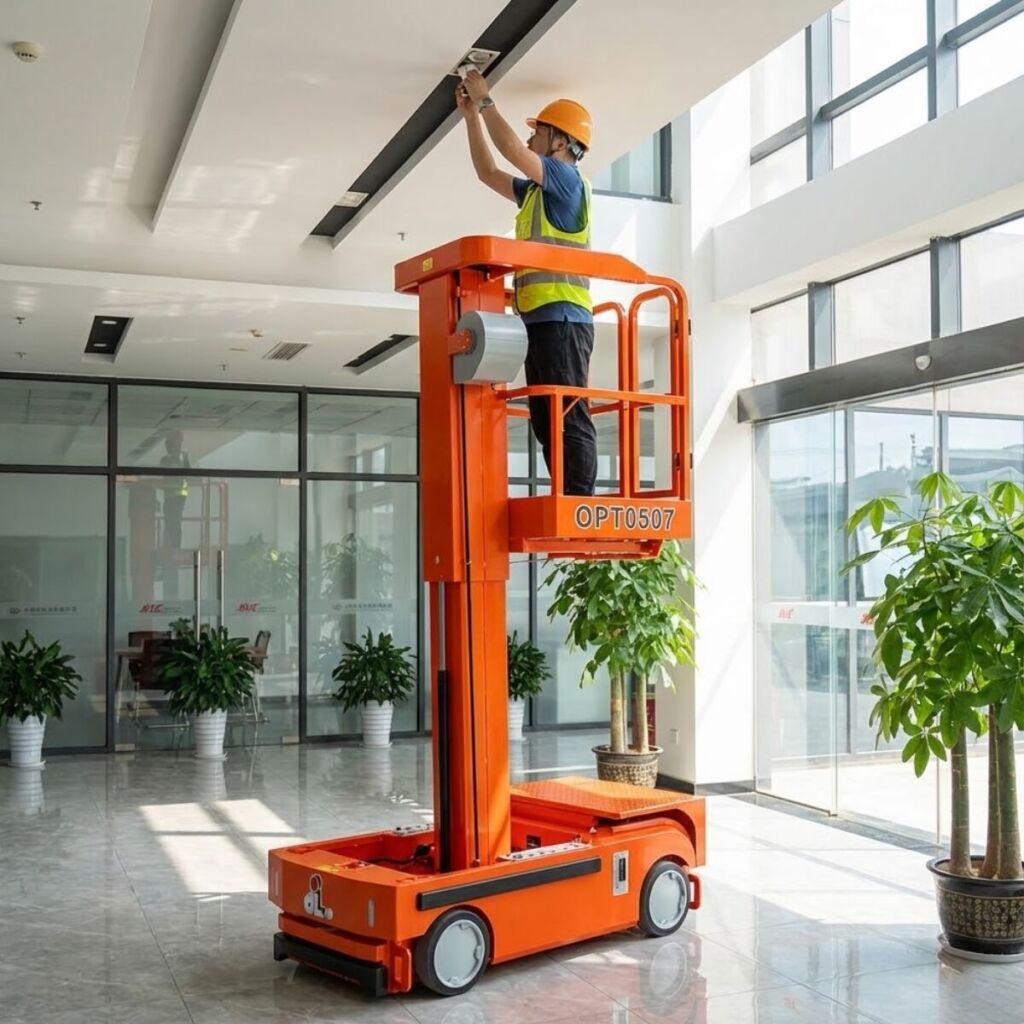 xe nâng người mini