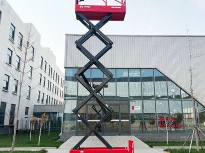 Xe nâng người 10m cắt kéo điện hered HS0808H